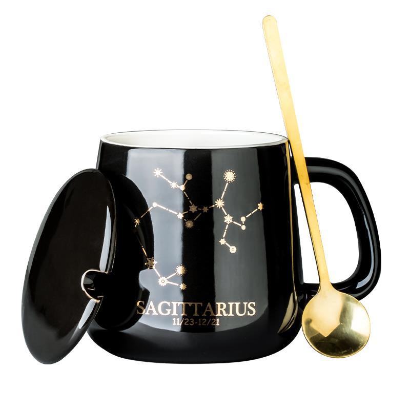 Twelve Constellations Warm Mug Household Ceramic Large Capacity Water Milk Breakfast Coffee Cup_voghion.com