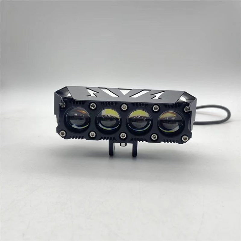 Faros LED de motocicleta tres, cuatro y cinco ojos luces cercanas y lejanas impermeables para vehículos eléctricos