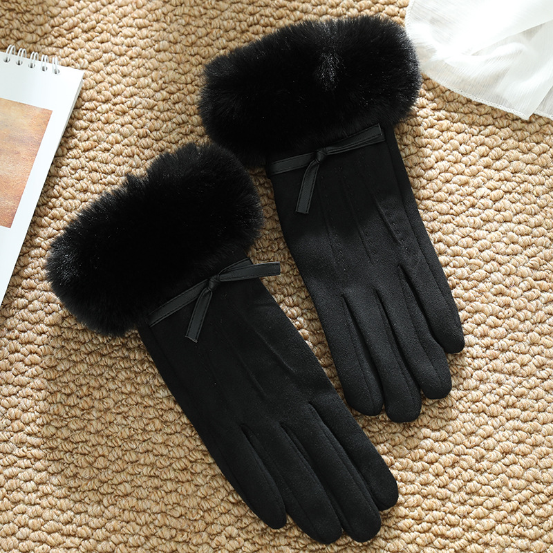 Guantes Térmicos de Felpa para Mujer de Poliéster Antideslizante, Pantalla táctil, Térmico para Ciclismo y Uso Exterior image 81