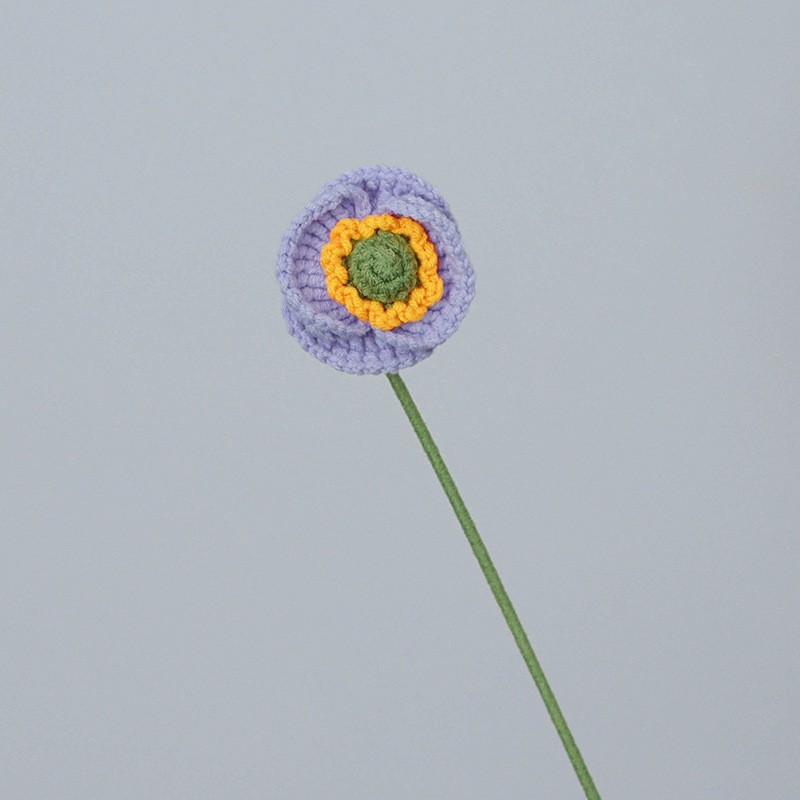 クロスボーダーの手編みの完成品の小さい花束は花の毛糸のメリヤスの花束を模倣します。|undefined