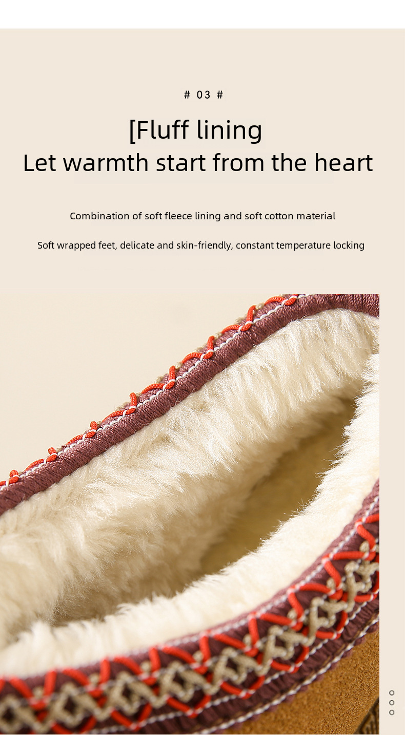 Winter new cashmere warm thick bottom heelless Baotuo hair half slipper cotton shoes_voghion.com