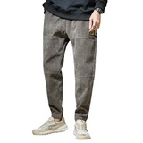 Мужские демисезонные штаны, трендовые вельветовые повседневные брюки для отдыха, оверсайз