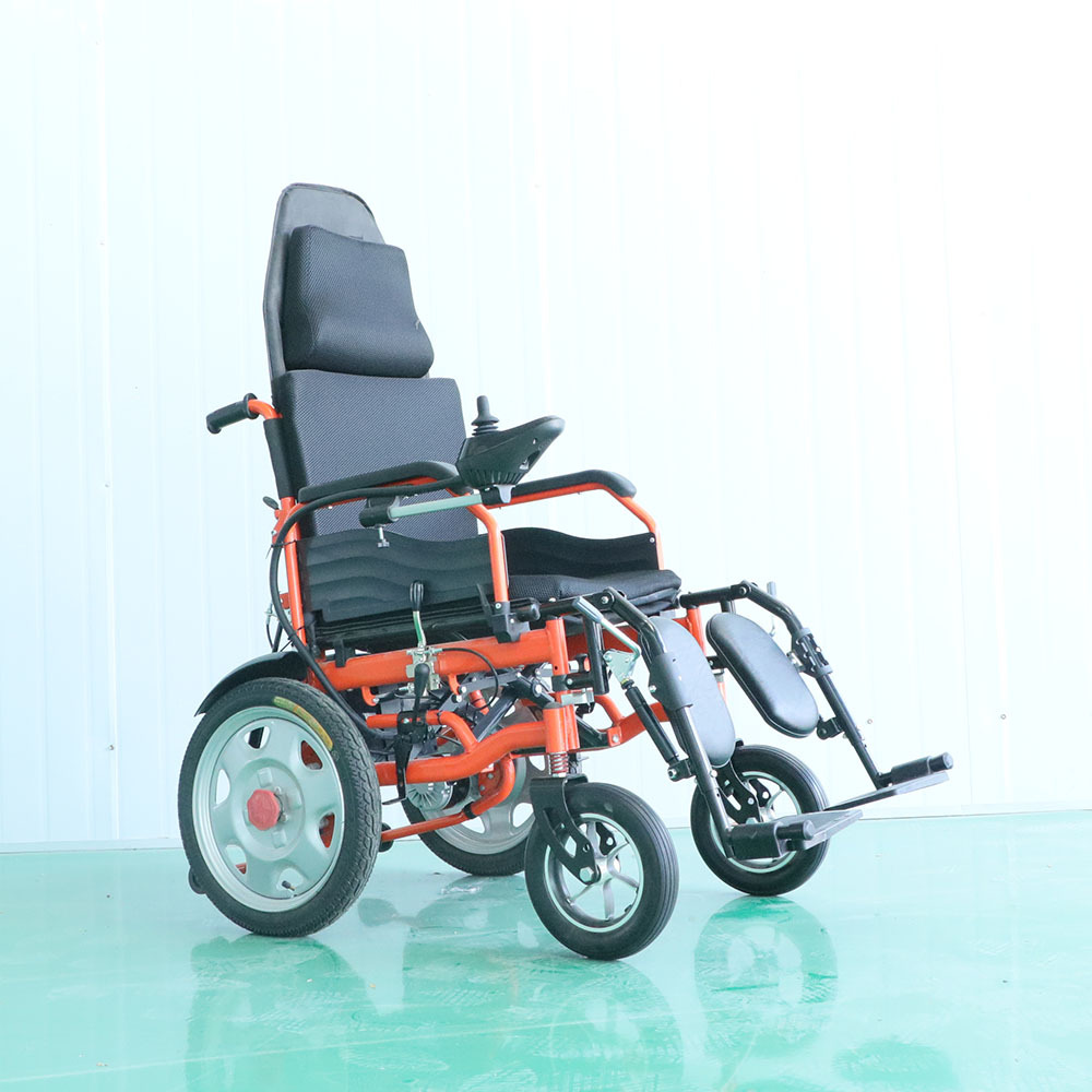 Reclining Electric Wheelchair, Intelligent Fully Automatic Folding Electric Wheelchair for the Elderly and Disabled, Mobility Scooter for the Elderly