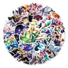 50张王者荣耀游戏周边涂鸦行李箱滑板车平板电脑汽车卡通装饰贴纸