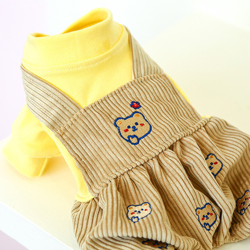 Pet clothes, dog and cat clothing, autumn and winter new warm and cold four-legged clothes, Teddy Bichon overalls