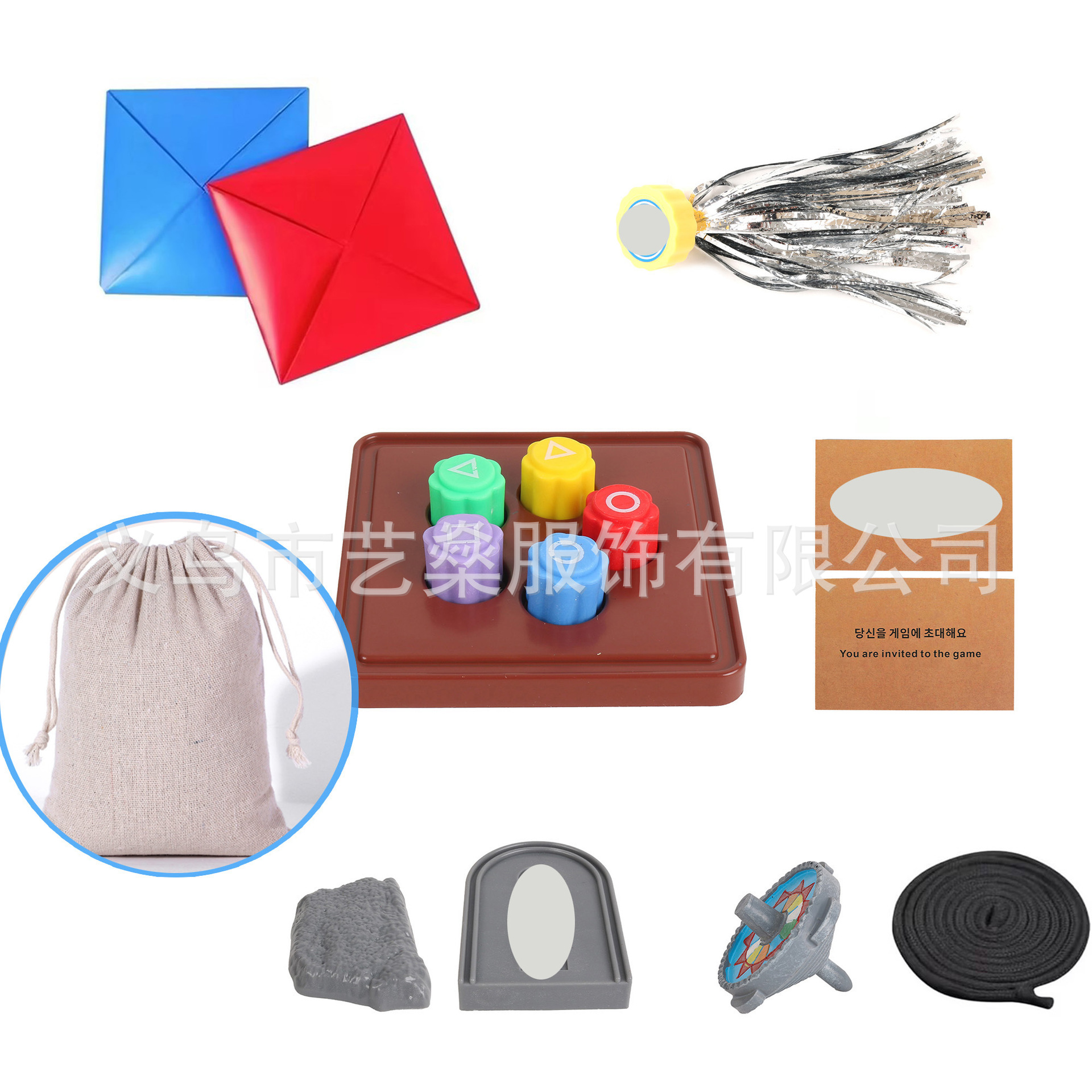 6종 세트 - 작은 천 가방