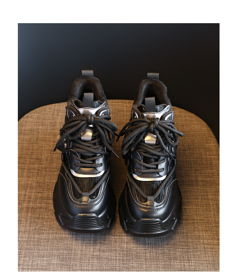 Giày sneaker nữ chunky đế dày phong cách thể thao mùa thu đông — Màu be chi tiết 19