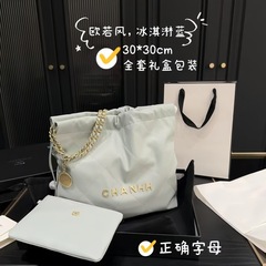 2025 Xiaoxiang 22b ゴミ袋ヨーロッパスタイルのショッピングバッグ菱形ショルダーバッグ大容量レディースバッグ菱形チェーン