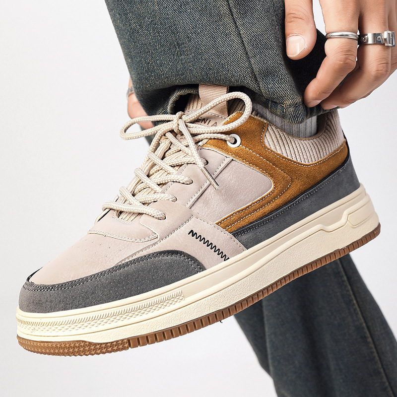Niche men's sneakers retro men's shoes sports casual shoes daddy shoes breathable shoes plus size student casual shoes men's shoes