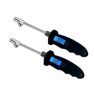 New tire pressure gauge heavy truck car tire pressure gauge l LCD luminous display double-headed digital tire pressure gauge