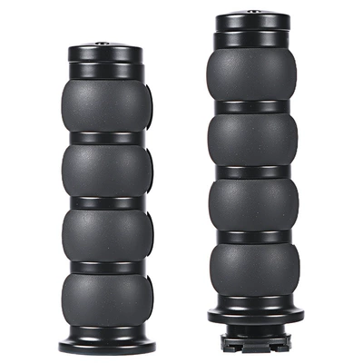 Motorcycle accessories retro Harley handlebar 25MM universal modified handlebar rubber handlebar cover pointed flat grip cover (Motorcycle Handle Cover) - sbj-10075-harley-25mm-handle-rubber-flat-head-black