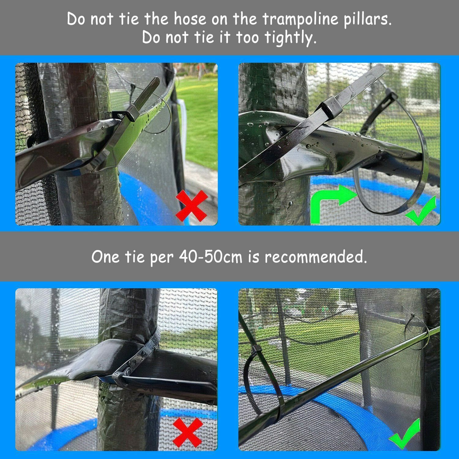 Trampoline Sprinkler System For Kids Water Fun In Garden_voghion.com