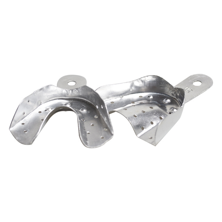 Transfronterizo dental oral soporte dental impresión de aluminio bandeja dental molde bandeja de yeso super duro soporte dental desechable