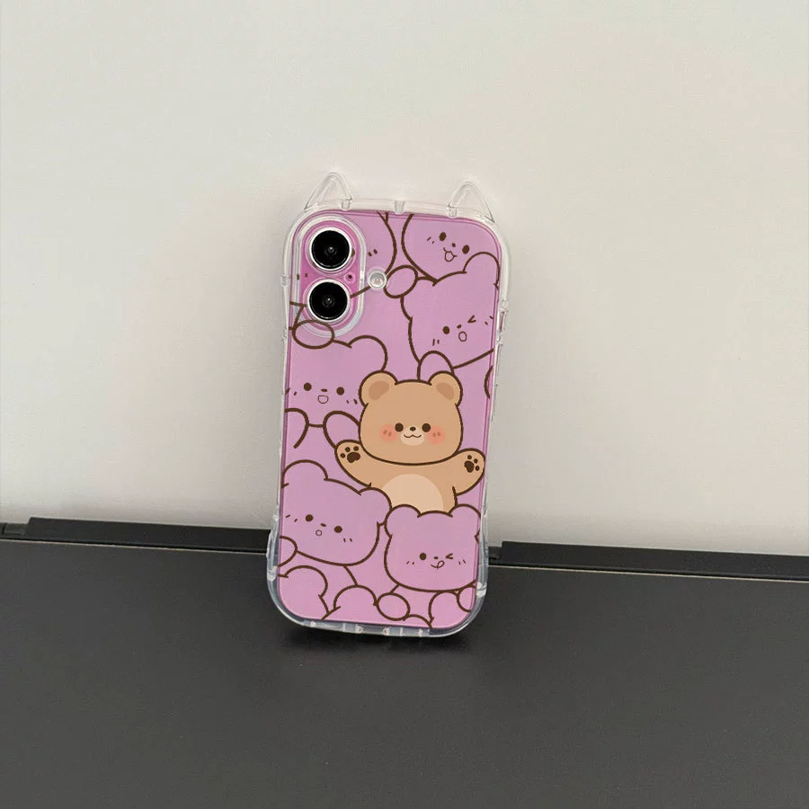 Apple, iPhone15, совместимый чехол, с маленькими медведями, 15promax