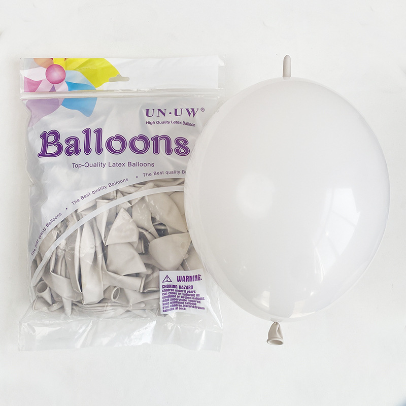 Globos con Cola de 10 Pulgadas para Fiestas, Color Sólido