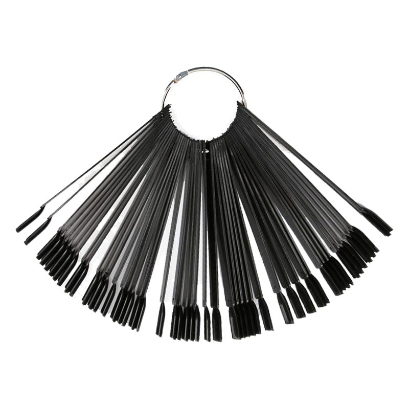 Tablero de exhibición de uñas 50 Cinta con tornillo tarjeta de color de ventilador de uñas