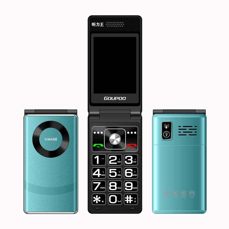 Folding mobile phone for elderly, battery, screen, 4G, support function for all network communication standards, big battery, wide screen