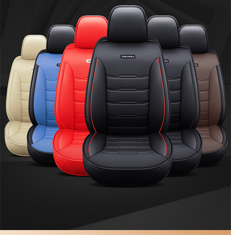 Cross-Border Foreign Trade Four-Season Universal Five-Seater Full Leather Fully Enclosed Car Seat Cover Car Seat Cushion Car Seat Cushion Pad