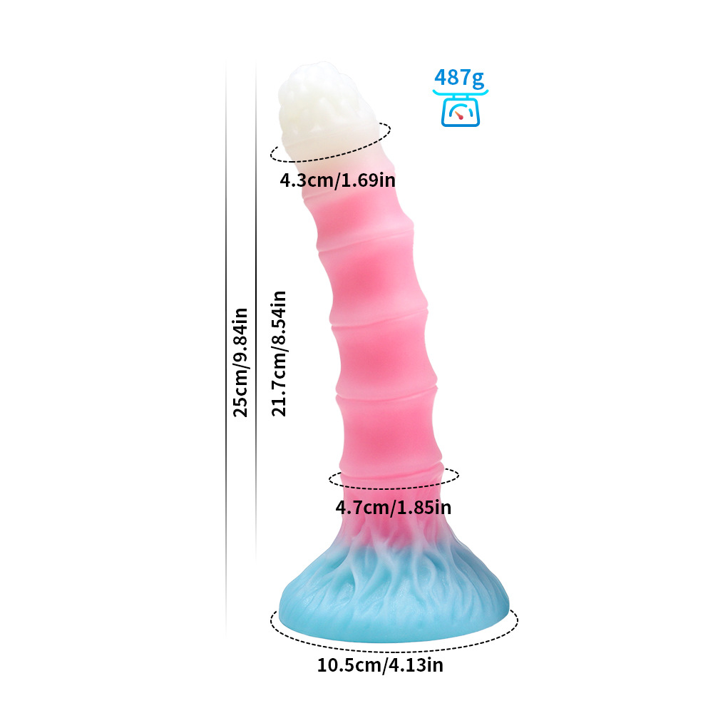 Nueva sexy luminoso anal expansor especial en forma de color mezclado luminoso anal tira de simulación de espalda corte hembra adulto anal látigo juguetes sexuales