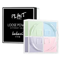 Kakashi Four-Palace Powder Четырехцветная пудра для макияжа Стойкий консилер Увлажняющий контроль жирности Водостойкая финишная осветляющая пудра Мед