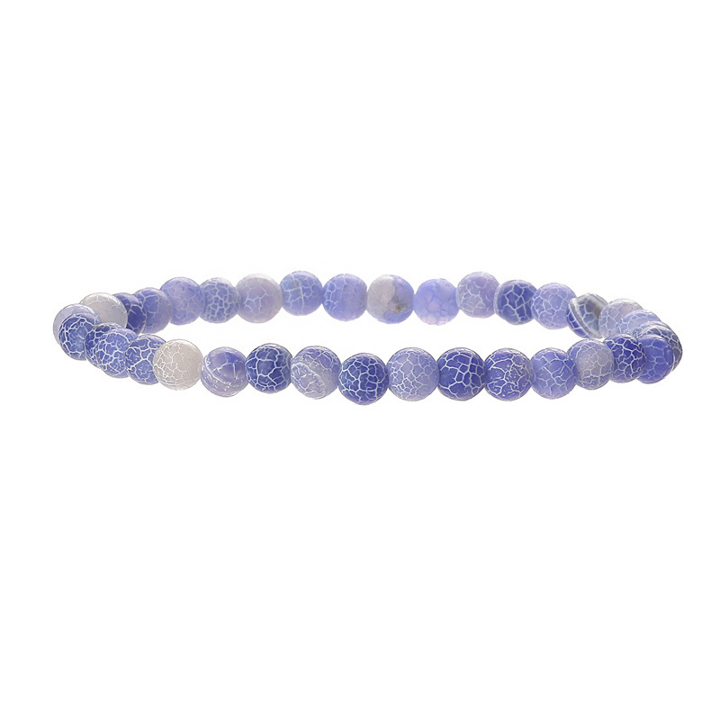 Venta directa de fábrica pulsera de cuentas de cristal rosa de piedra natural pulsera de turquesa azul pulsera terminada pulsera multicolor spot al por mayor