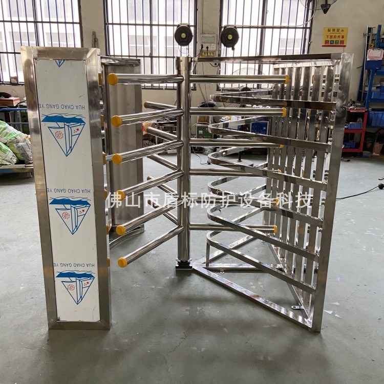 工地小区不锈钢半高单向门禁手动不锈钢转闸车站只进不出单项通行