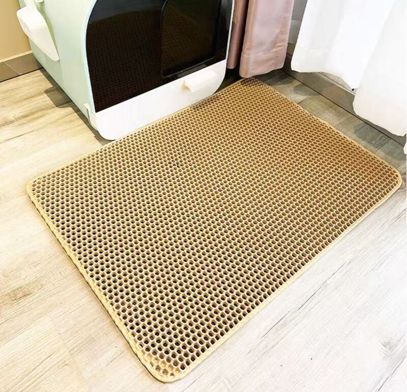 ペットファクトリースポットEVA滑り止め猫砂トイレ砂フィルターマット耐摩耗性と耐傷性二層猫砂マット|undefined