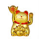 2 inch cute mini lucky cat golden solar shop desktop shake hand decorative ornaments lucky cat