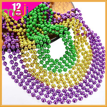 mardi gras狂欢节派对绿黄紫项链颈链珠链套装MD系列装饰装扮道具