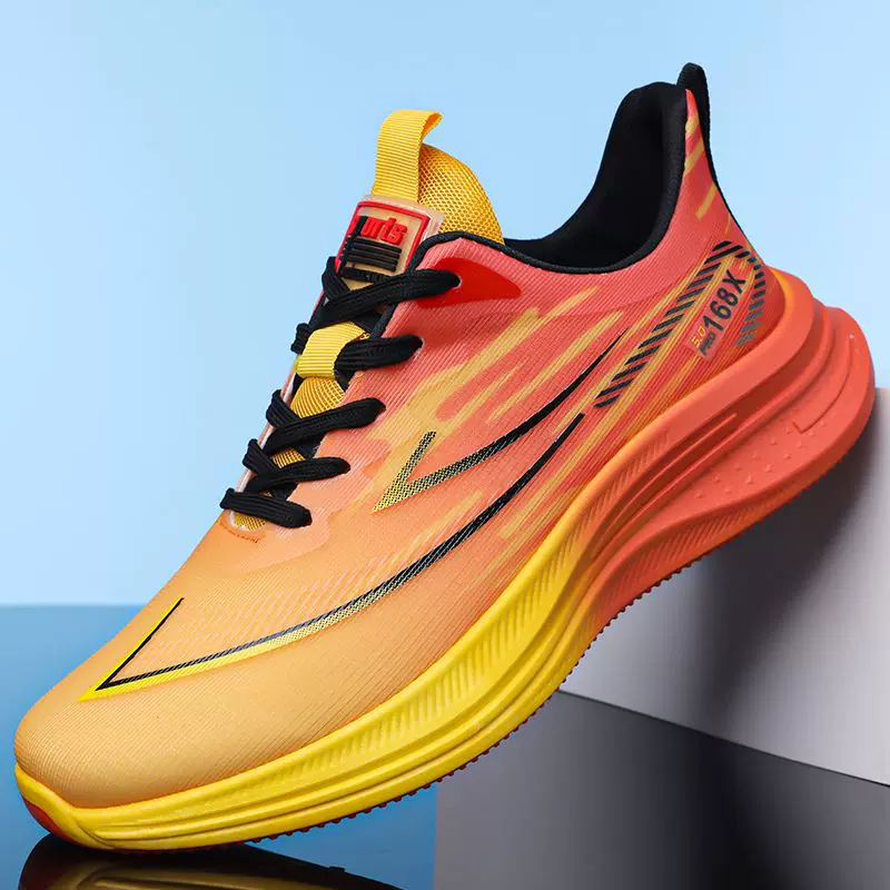 2025秋季新款舒适低帮休闲鞋软底回弹透气轻便潮流马拉松竞速跑鞋