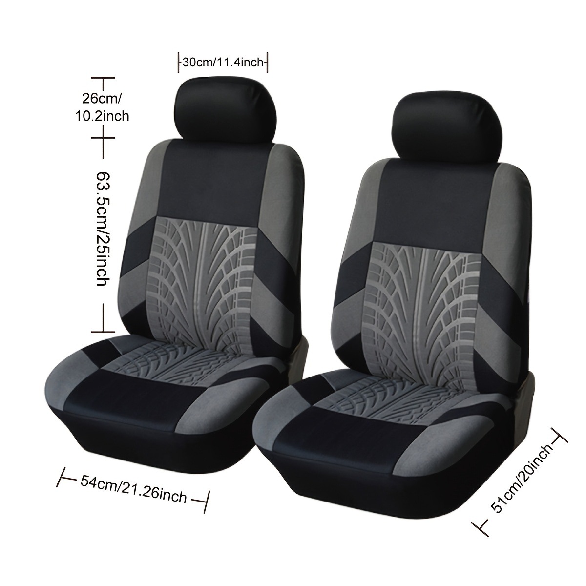 Cross-Border Foreign Trade Universal Car Seat Cover Set, 9-Piece Set, All-Season Cushion Cover with Tire Pattern, Factory Direct Sales
