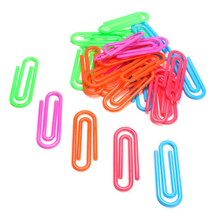 Paper clip wholesale bulk plastic plastic coated color paper clip plastic coated paper clip office supplies paper clip