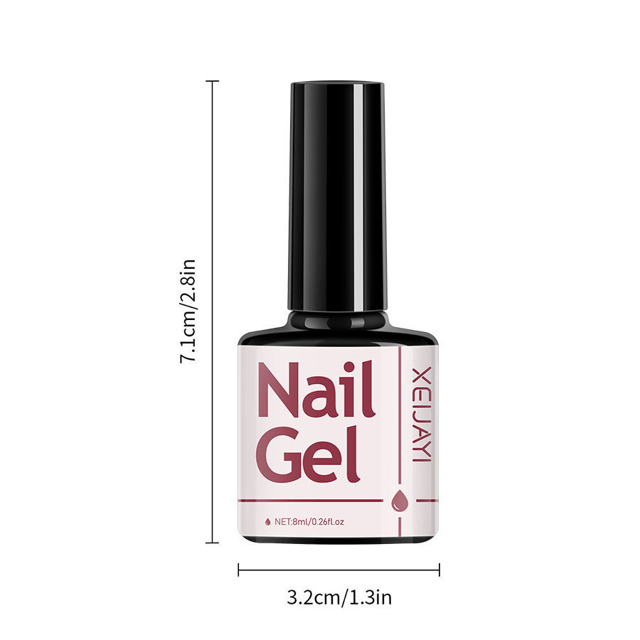 Juego de Esmalte de Uñas Gel Lechoso Set, Secado, Capa de sellado, Refuerzo, para Salón de Uñas