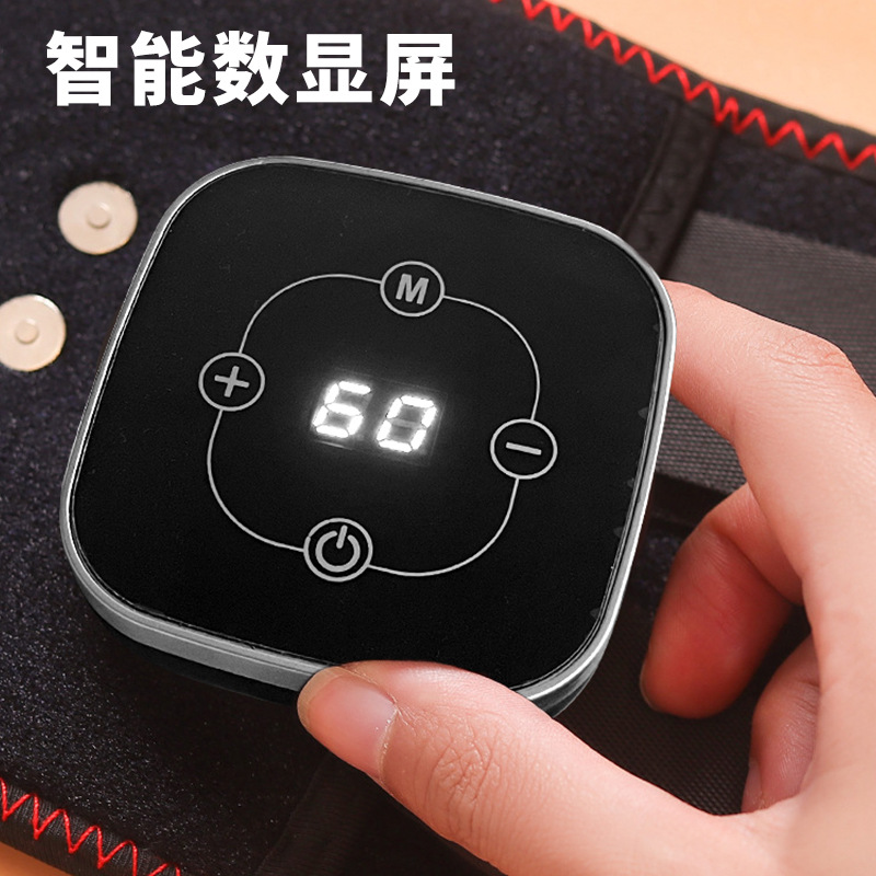 calor eléctrico cinturón de protección de cintura calentamiento calentamiento calentamiento cinturón de calentamiento térmico de fisioterapia cinturón de protección de cintura masajeador abdominal eléctrico transfronterizo