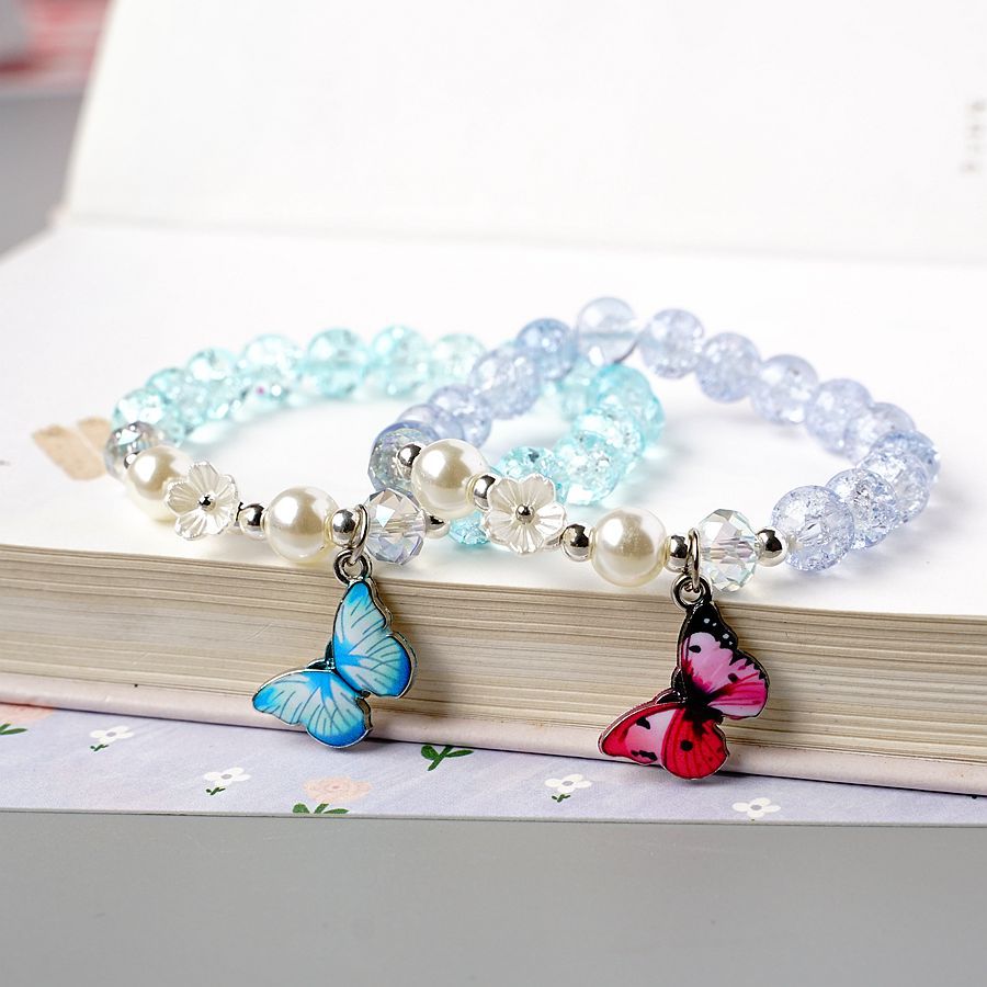 Fashion Butterfly Alloy Pearl Plating Womenu0027S Bracelets 1 Piece