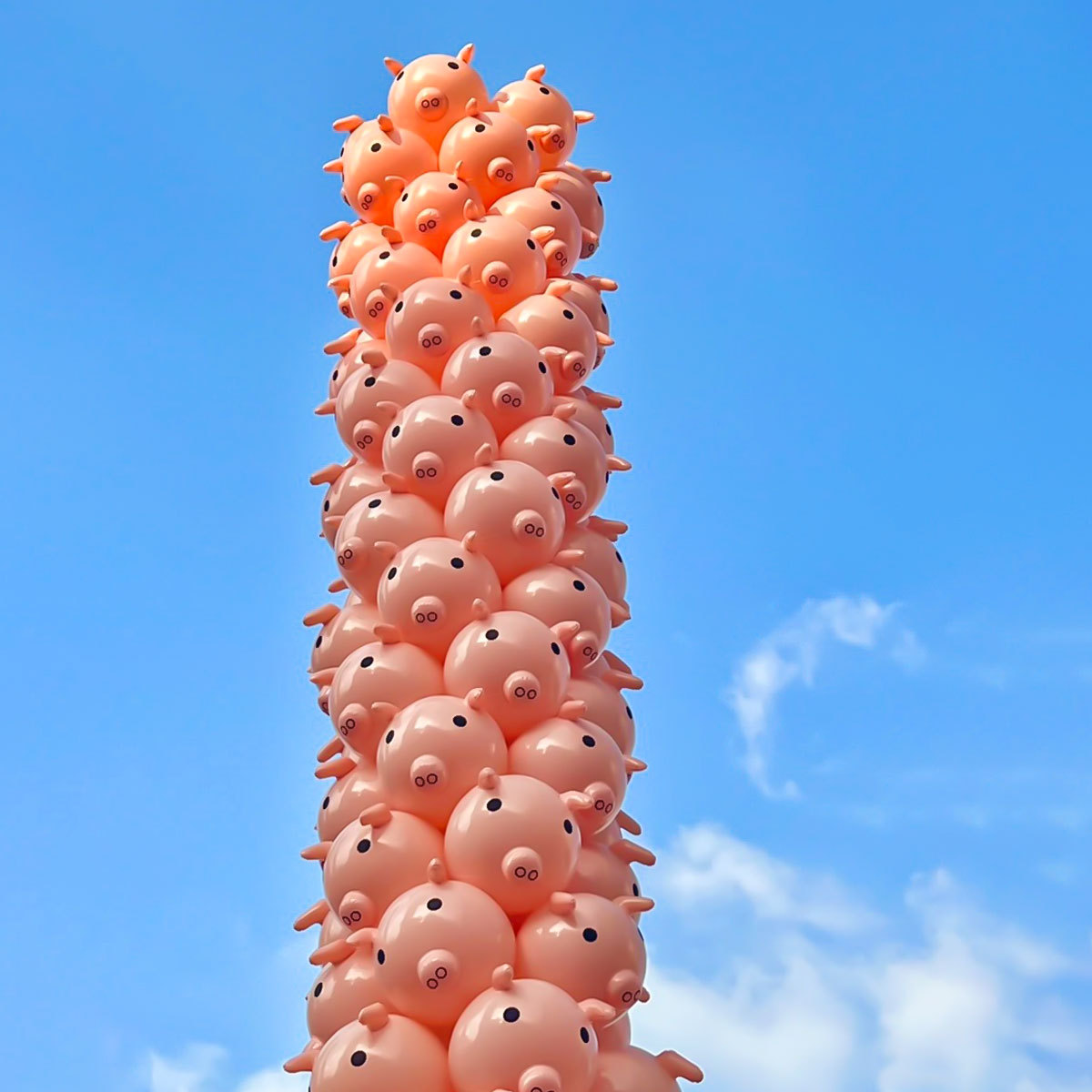Pig Balloon Pig Head Stick Inflatable Toy Pig Balloon Net Red Pig Inflatable Toy Street Stall Wholesale