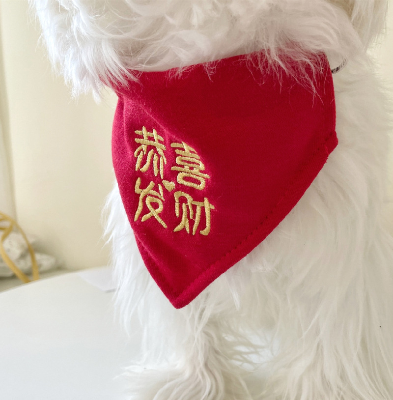 [gong xi fa cai] triangle scarf / S code