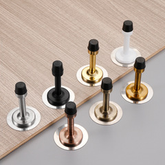 Stainless steel door stop, extendable, for home use, door barrier, bathroom glass door, door bumper, anti-collision, position limiter, rubber door plug