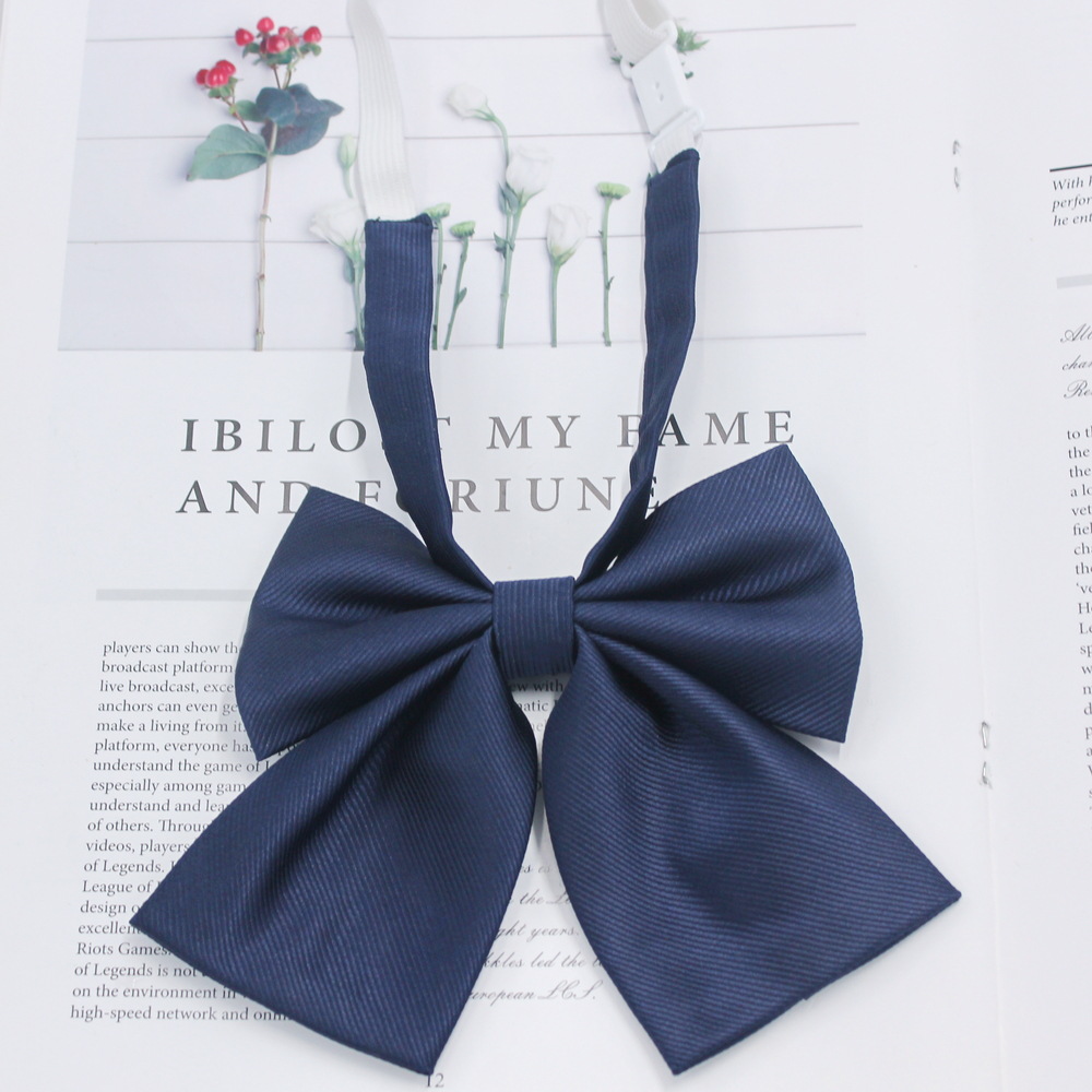 Directo de fábrica sarga color sólido pajarita boxeador flor profesional trabajo coreano casual JK pajarita mujeres arco