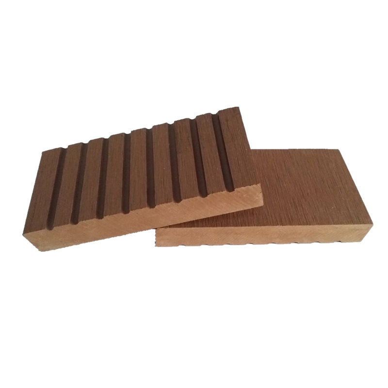 Fábrica de piso de plástico de madera al aire libre agujero redondo plástico piso de madera jardín patio ingeniería al aire libre decorativo Placa de agujero cuadrado anticorrosión image 6