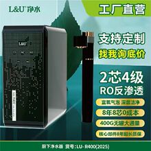 LU大流量RO反渗透家用厨房母婴气泡纯净水机器8年8芯免费去重金属