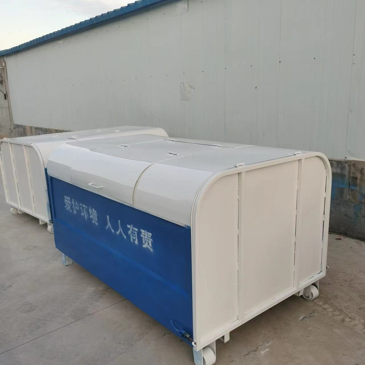 户外大型勾臂小区环卫专用室外转运箱移动铁艺金属厂家现货加厚