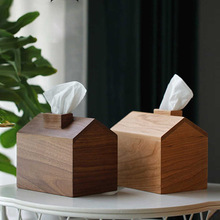 纸巾盒木制简约客厅家用抽纸盒餐厅用餐纸盒创意可爱纸抽盒简约