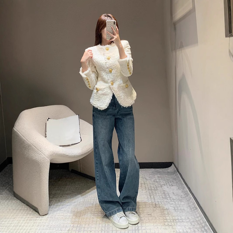 Shenzhen Nanyou High-end Original Single B Home Early Spring Elegant All-match Slim-fit Slimming Short Tweed Jacket Coat Women