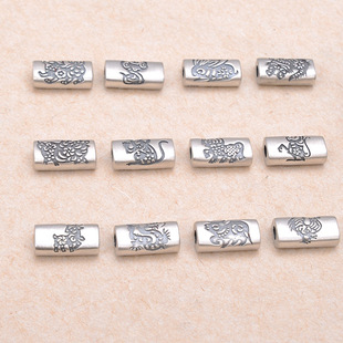 S925���yʮ����Ф�� ţ �����K���� DIY�ֹ�����ִ�����������