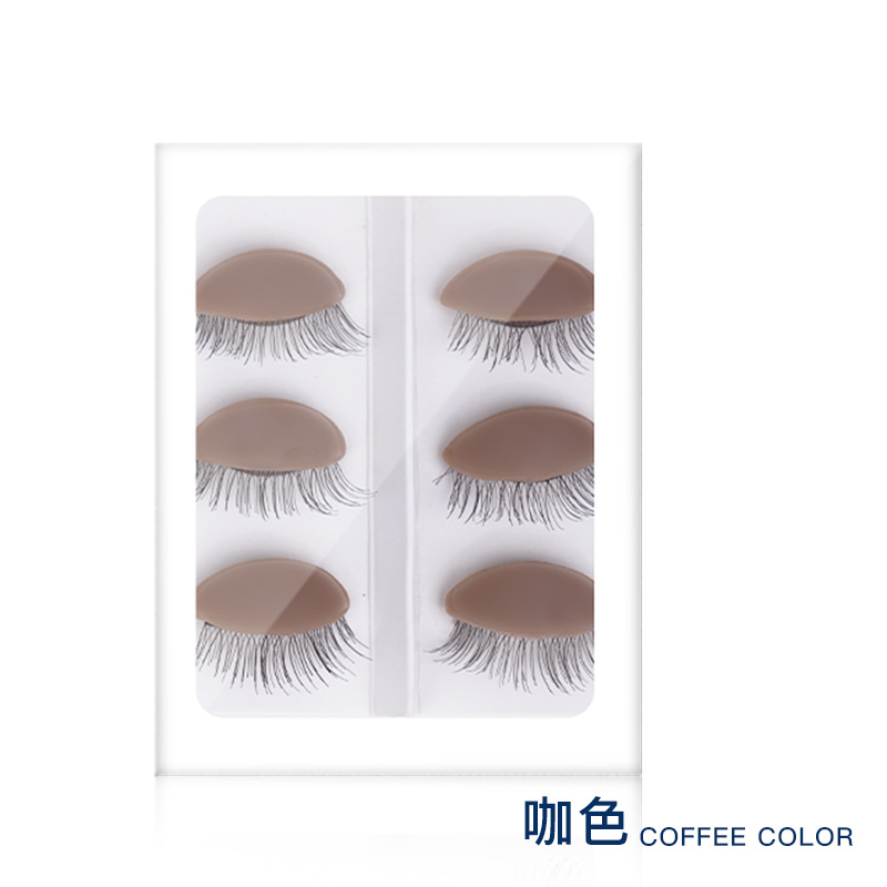 Molde de cabeza extraíble con pestañas Injerto de pestañas puede reemplazar el párpado modelo de práctica de pestañas párpado transfronterizo exclusivo