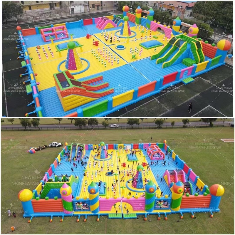 Castillo inflable gigante para niños, tobogán extragrande para parques de atracciones y centros comerciales al aire libre, trampolín grande para niños