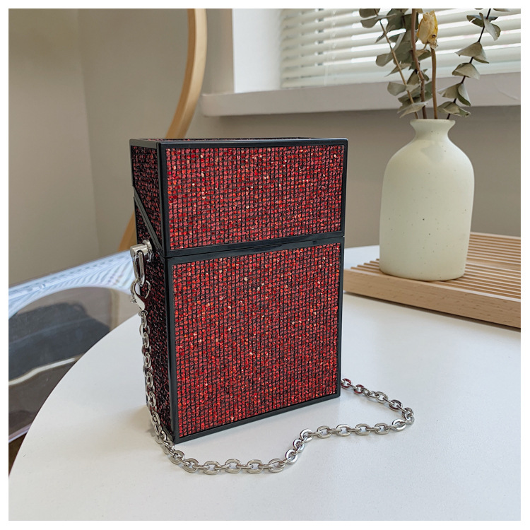 Wholesale Sequin Messenger Chain Mini Small Case Bag Nihaojewelry display picture 15