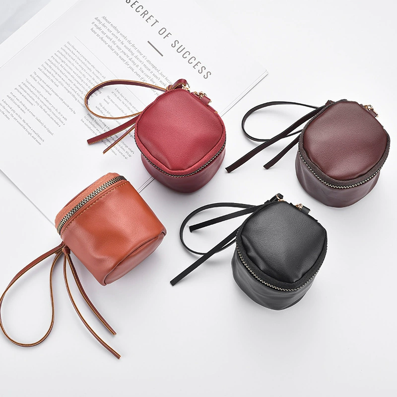 Retro wallet walnut, bracelet, organizer bag, small capacious key bag, headphones, lipstick
