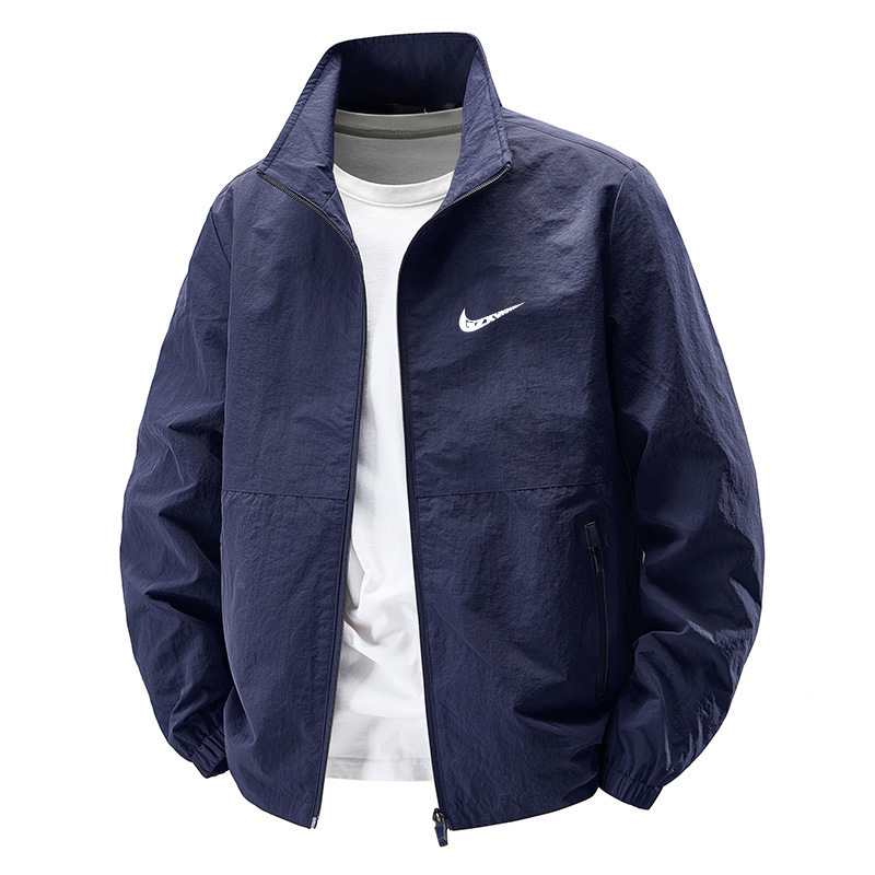 Cross-Border 2025 New Spring and Autumn Jacket Men's Sports Casual Outdoor Stand Collar Large Size Autumn Jacket Men Cross-Border 2025 New Spring and Autumn Jacket Men's Sports Casual Outdoor Stand Collar Large Size Autumn Jacket Men